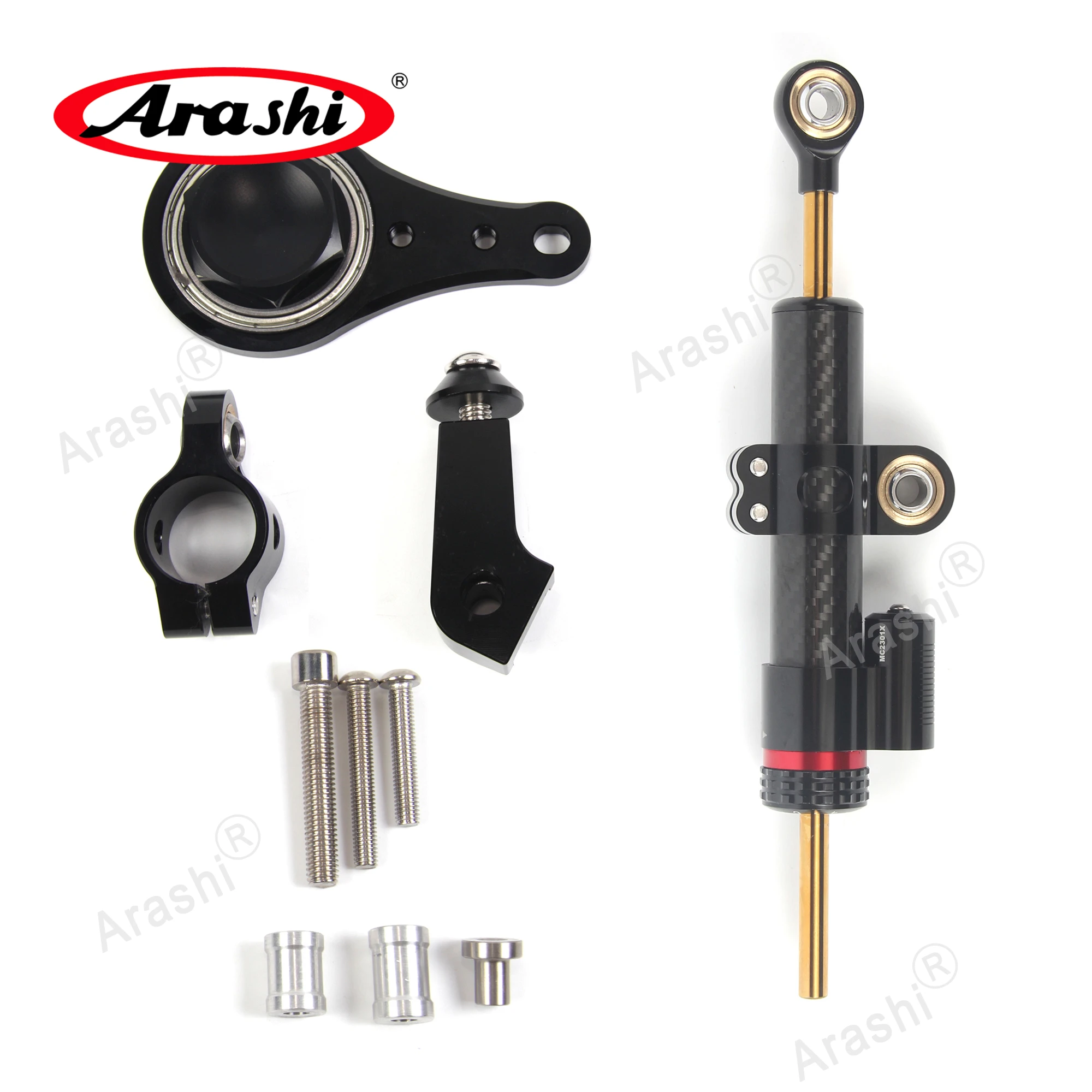 

Arashi Steering Stabilizer Damper Bracket For KAWASAKI NINJA ZX6R 2005 2006 Frame Mount ZX 6R ZX-6R Motorcycle Safety Control