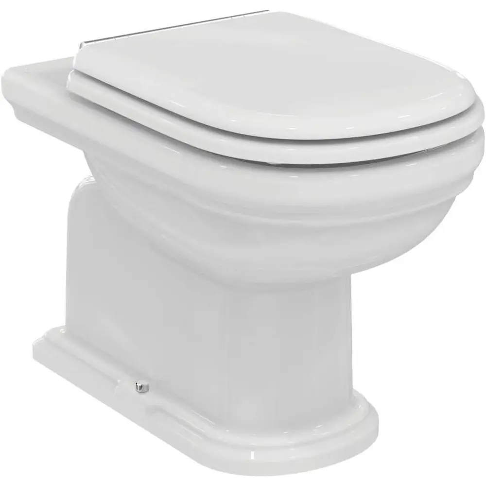 Assento Sanitário Branco com Tampa, com Fechamento Suave