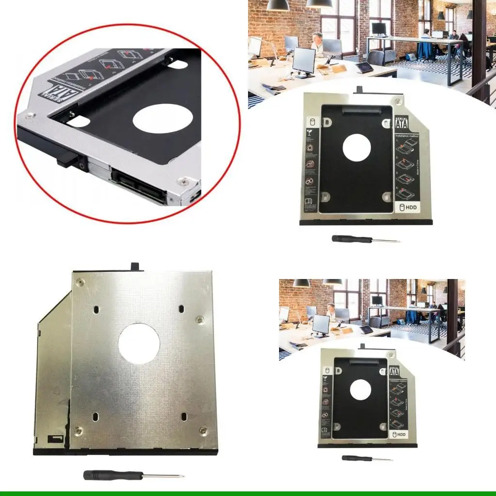 U55C 2.5 Inch SSD Caddy for T400 T400s T410 Laptop DVD ROM Optical Bay