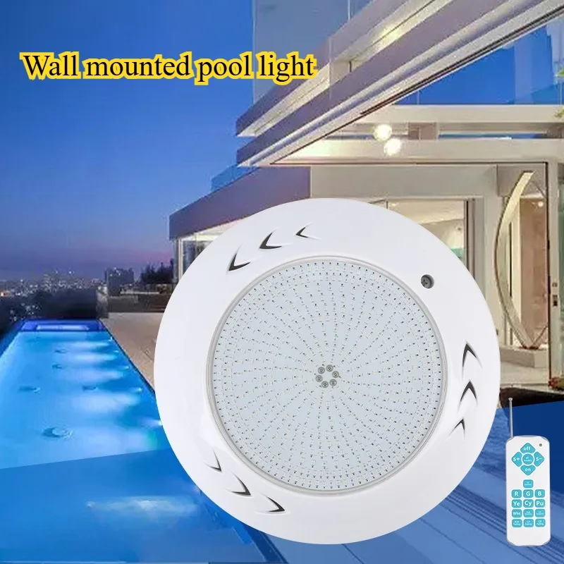 1pc Outdoor Wall Mounted Swimming Pool Light LED Stainless Steel Underwater Light Waterproof Swimming Pool Underwater Light