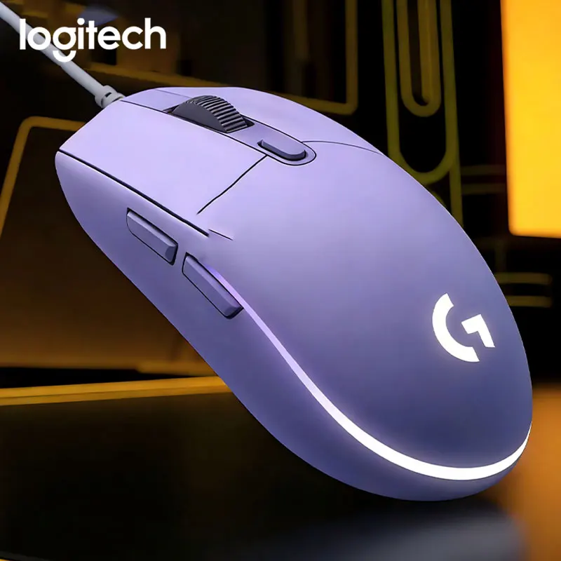 

Logitech G203 Student Game Office Aesthetics Dark Horse Dual Mode Wired Silent Mouse Ergonomic Lightweight Practical Edition
