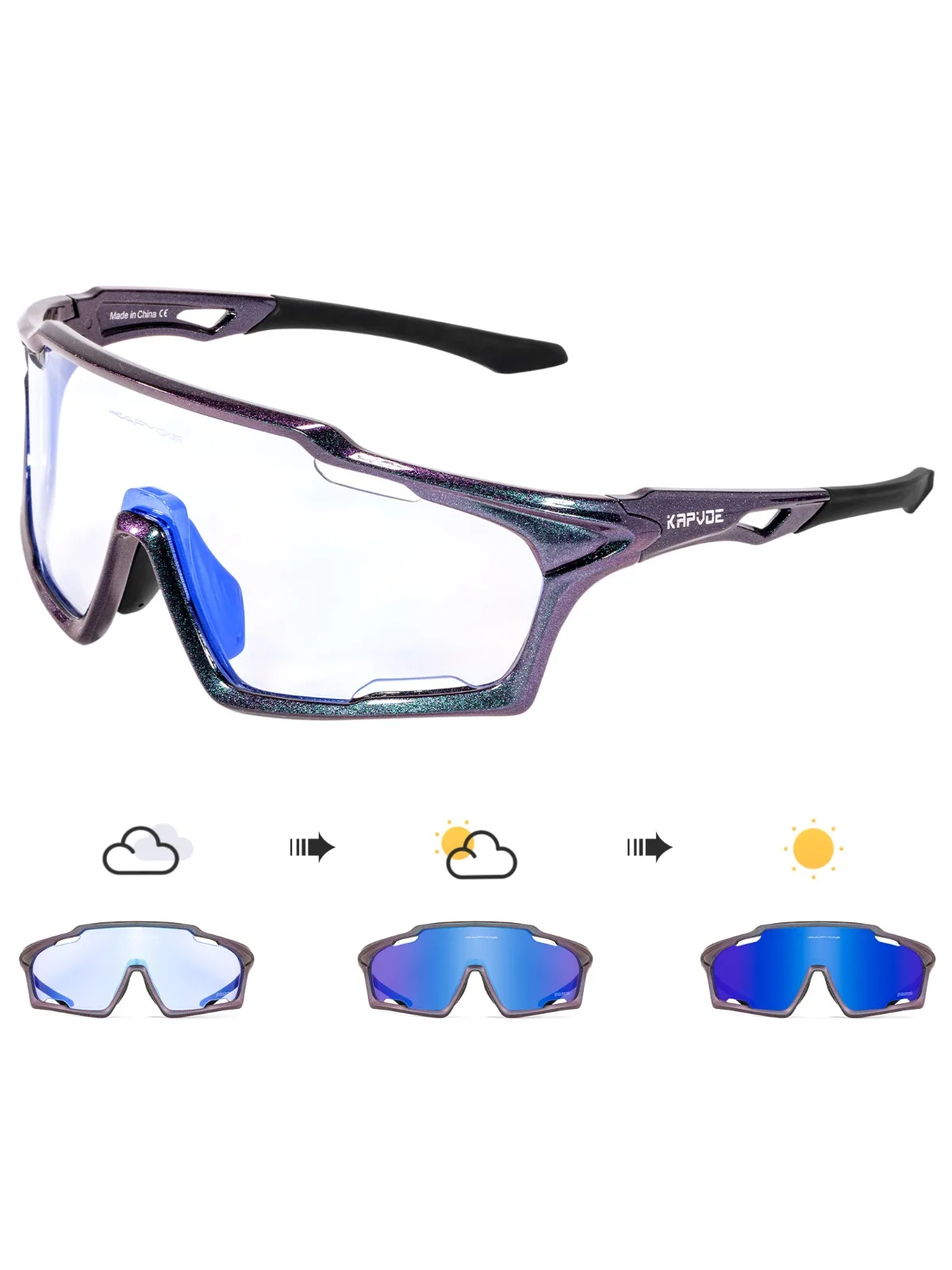 AliExpress Kapvoe Sunglasses for Man Cycling Glasses MTB Riding Skating UV400 Polarized Fishing Goggles Woman Bike Bicycle Baseball 2025