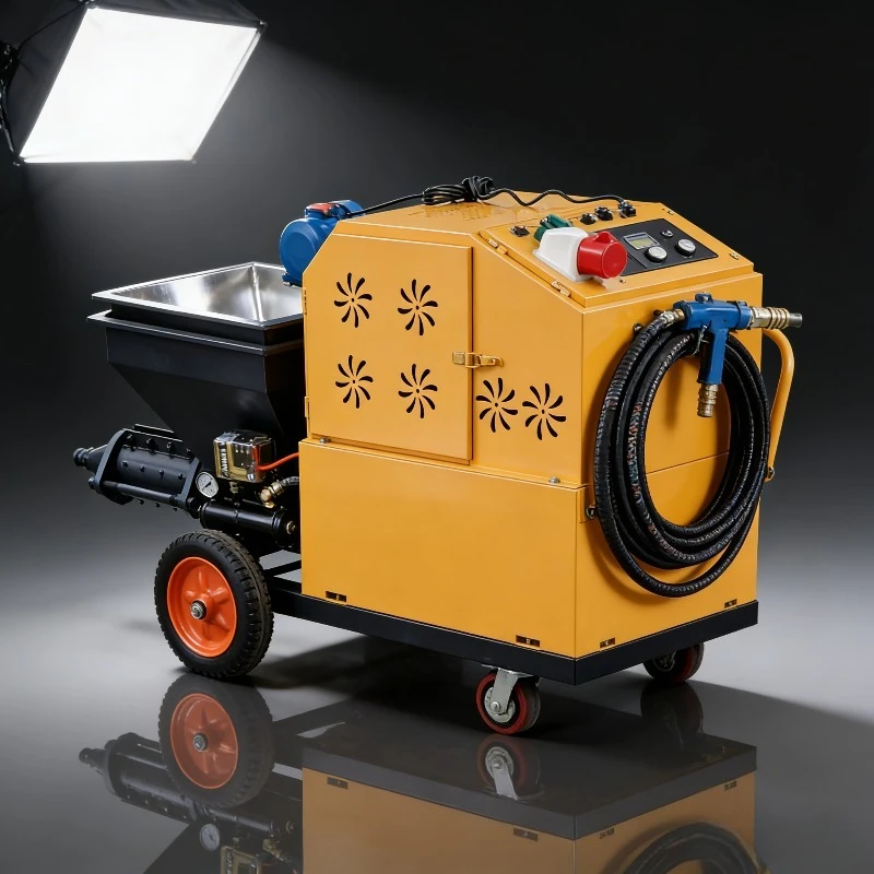 

China Factory Electric Mortar Spraying Pump Concrete Plaster Rendering Machine