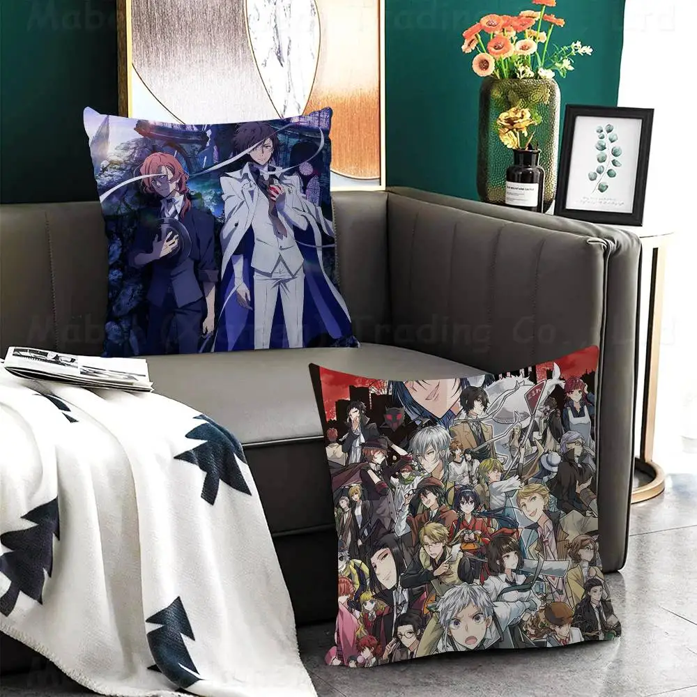 Anime Bungo Stray Dogs Pillow Anime Pillow Sofa Bed Head Pillow Cover Cushion Cover Fashion