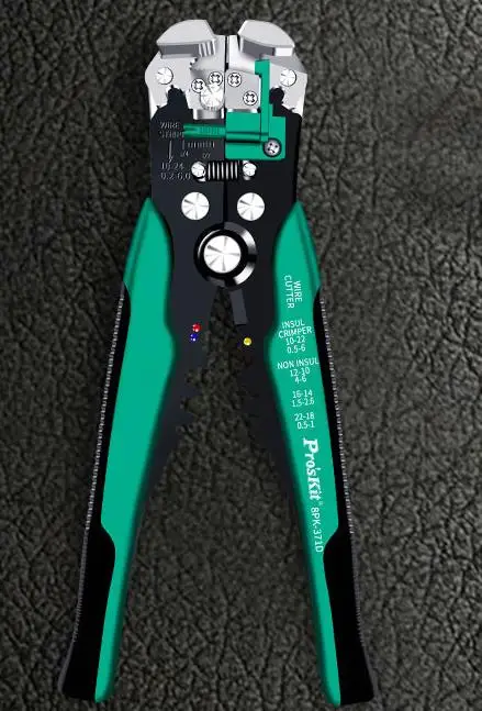 Pro'skit  Original Imported Wire Stripper Electrician 8PK-371D Automatic Stripping Shear Stripping Pliers 0.2～6.0mm²