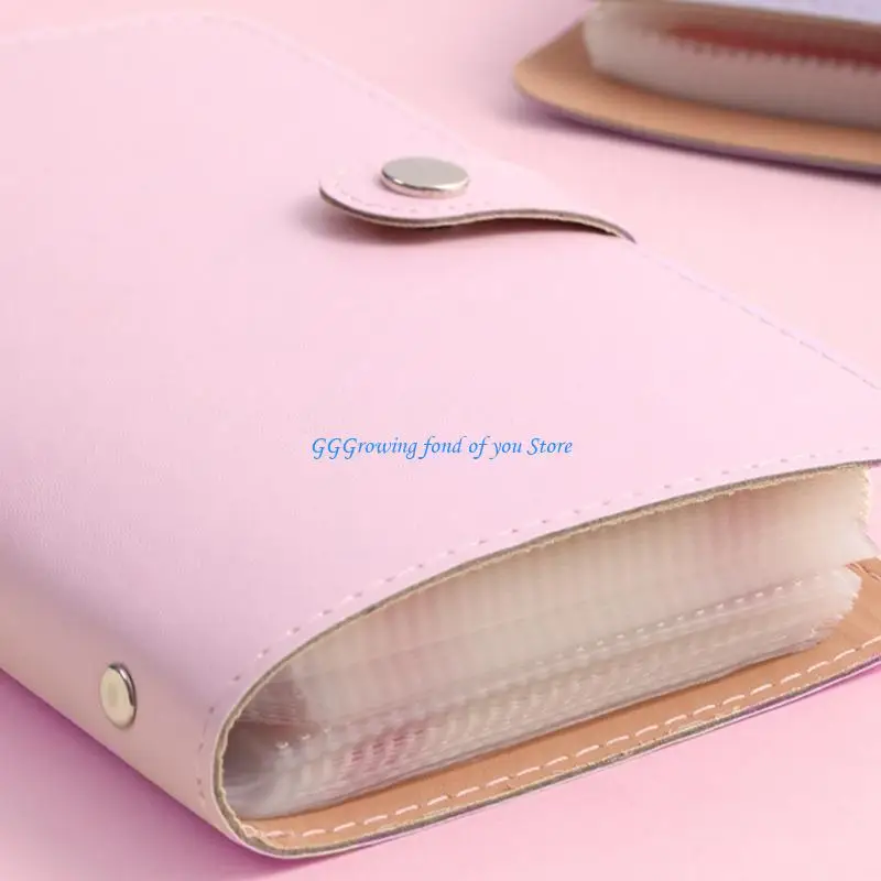 

H9EB Paper Money Collection Album 50 Pockets Leather Money Holder Money Storage Book