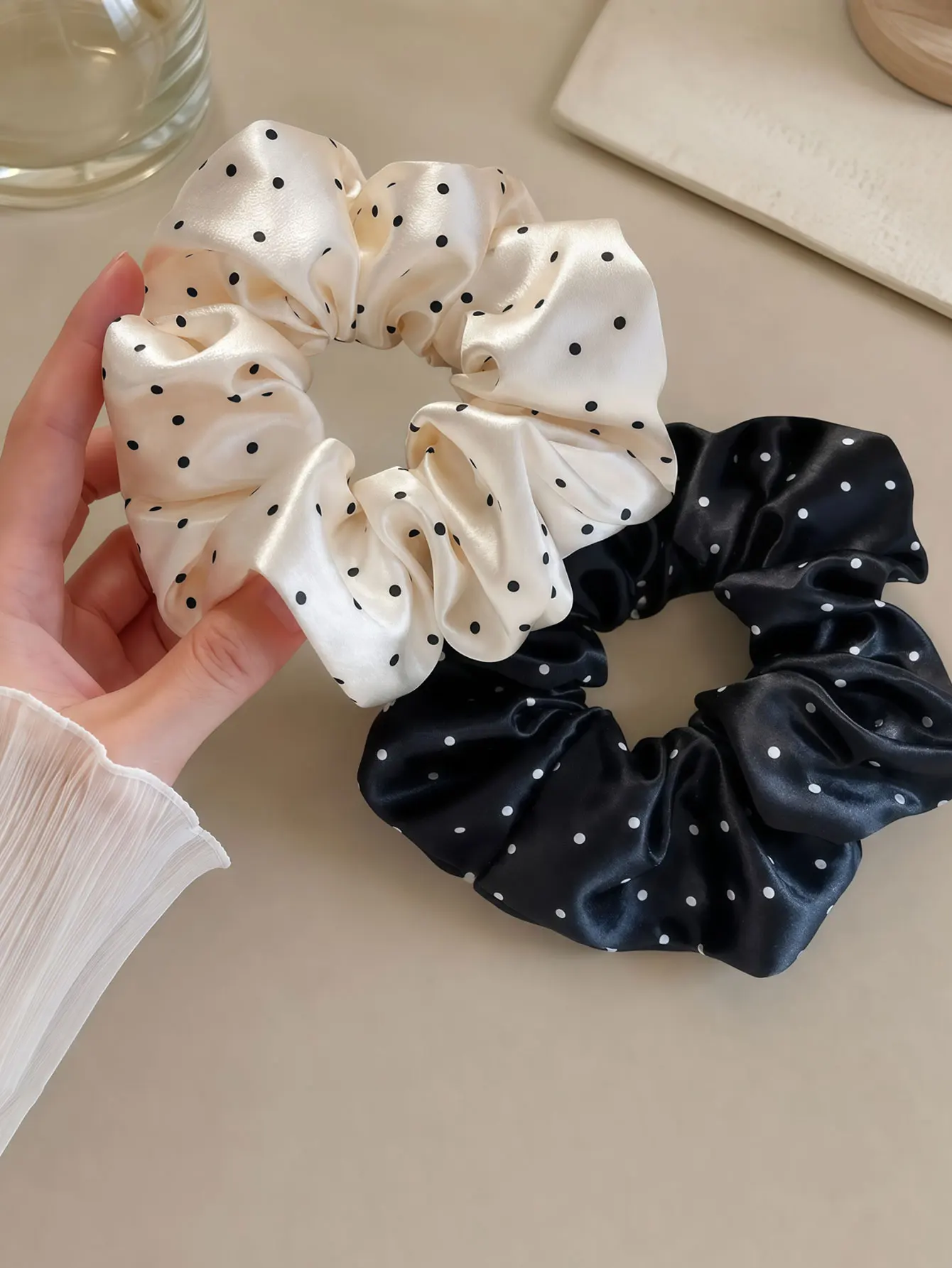 5PCS  2026 New Patterned Big Hairpin for Women, Korean-style Gentle Charm Ponytail Hair String, High-end Headwear