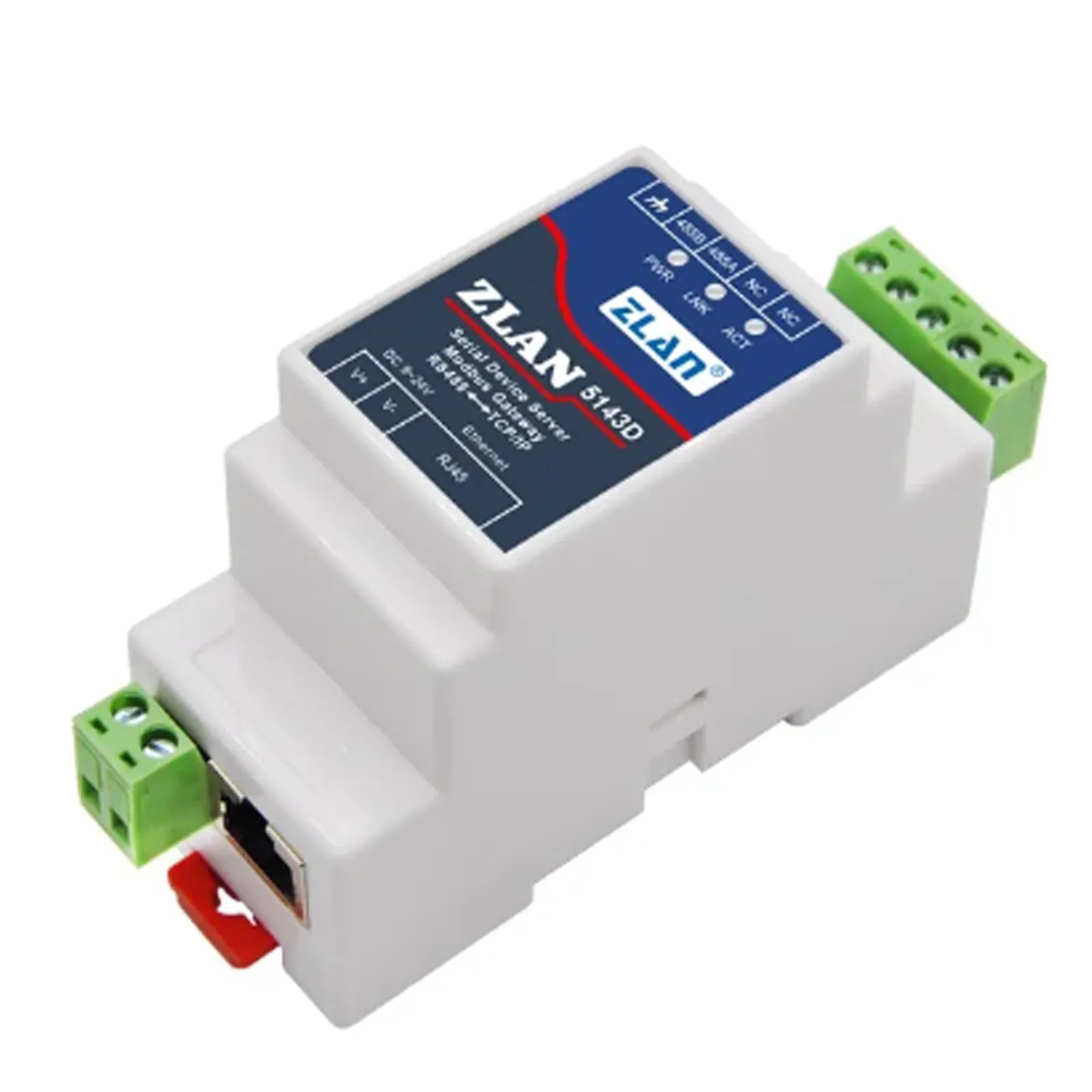 

Serial Server RS485 to Ethernet Port Converter Modbus RTU Gateway Converter Communication Network Data Transmission Communicatio