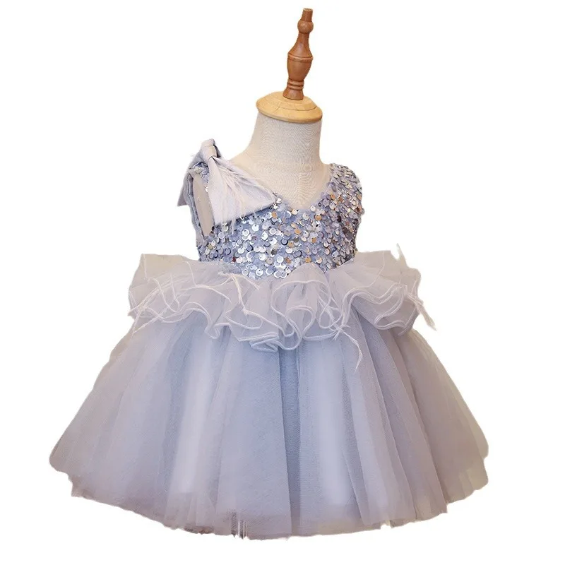 

New Children Elegant Evening Princess Ball Gown Baby Girls Birthday Party Performance dress g114