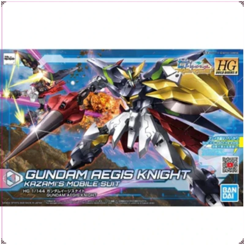 

Bandai Original 1/144 HGBD:R 033 Gundam Shield Knight Decorations Assembly Model Trendy Toys Collect Mecha Figure Studio