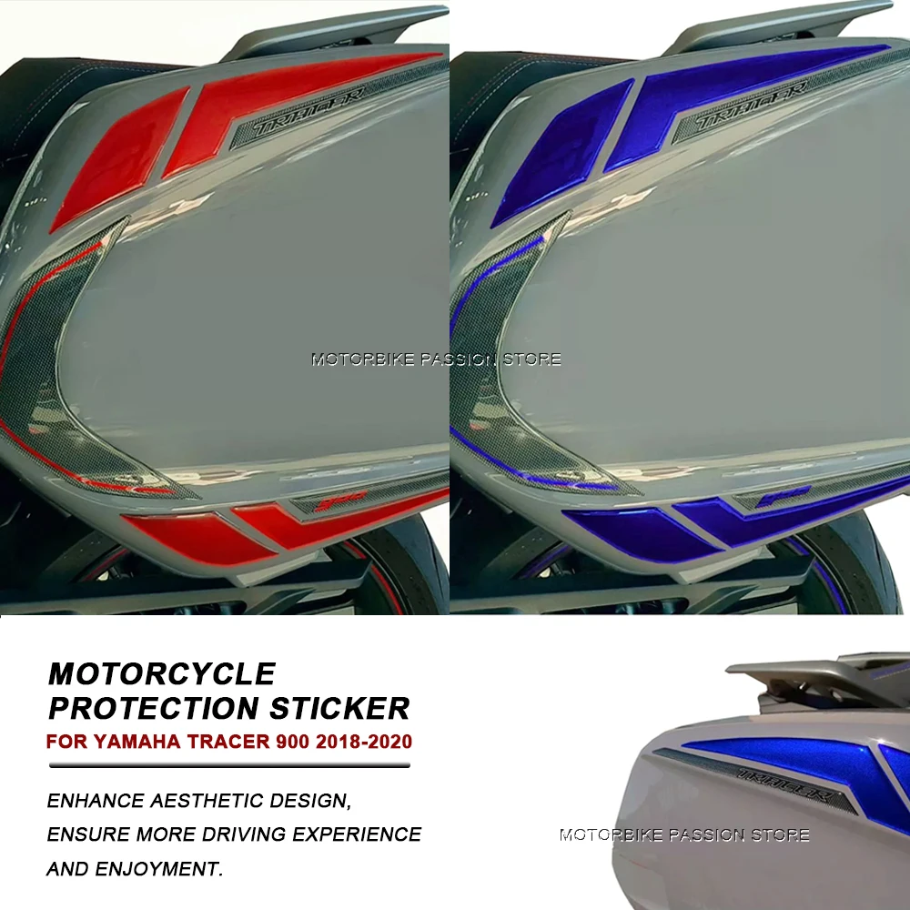 Tracer 900 Motorcycle Bags Suitcase Sticker 3D Epoxy Resin Sticker For Yamaha Tracer 900 TRACER 900 2018-2020