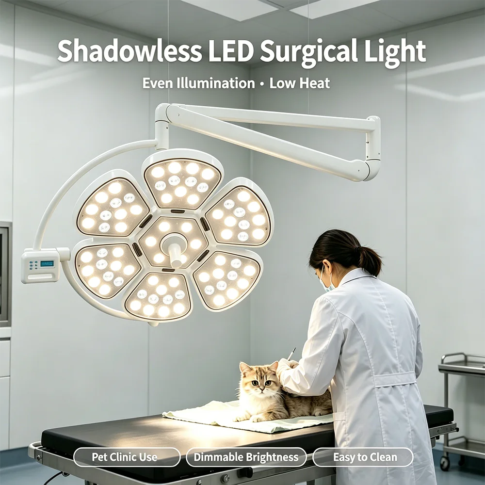 Medical Equipment Surgery Lights Ceiling Shadowless Operating Lamp Wall Mounted Single Arms Operating Led Lamps For Clinic