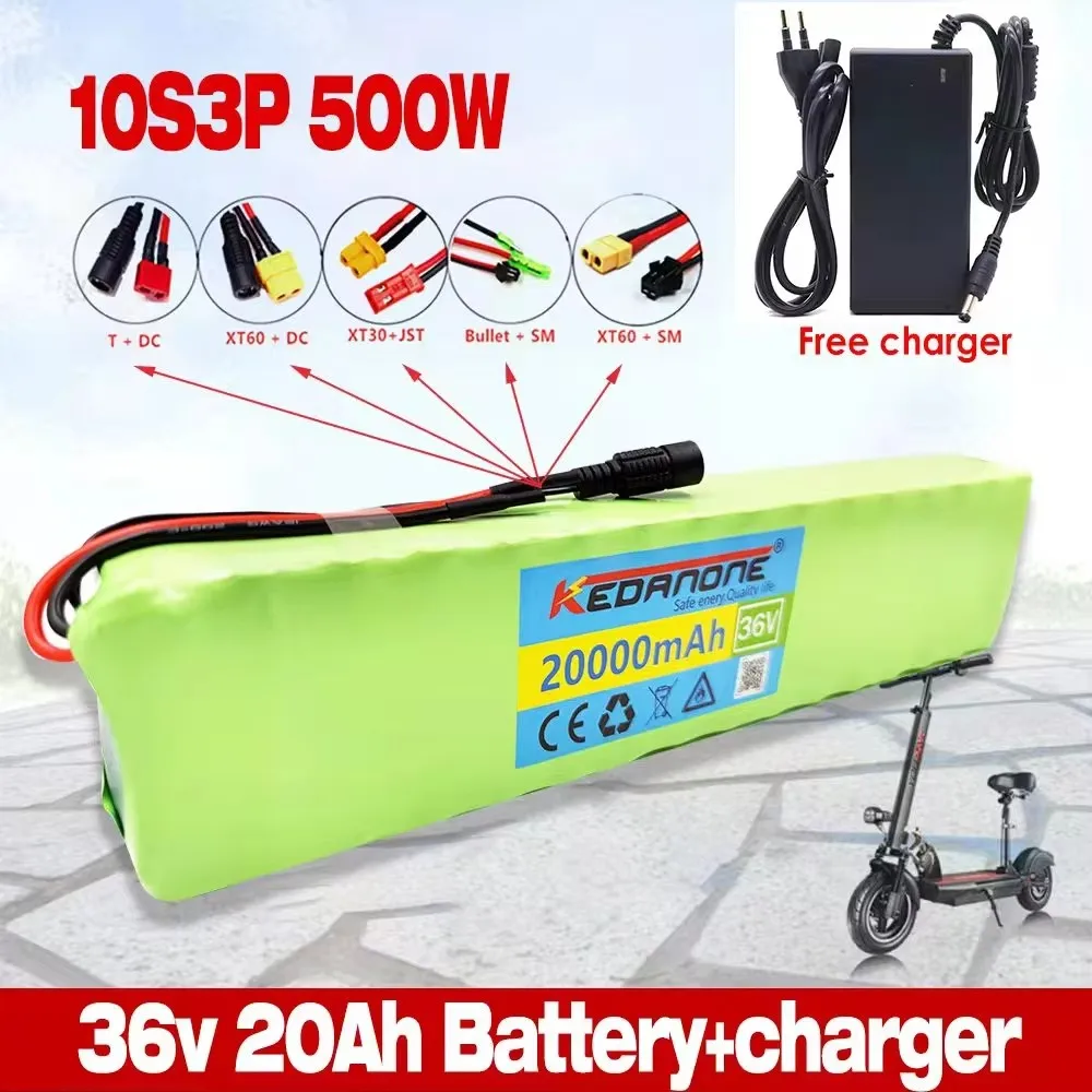 

10S3P/10S4P 36V 20000mAh electric skateboard lithium battery 18650 battery pack 36V 20Ah electric skateboard battery 36V