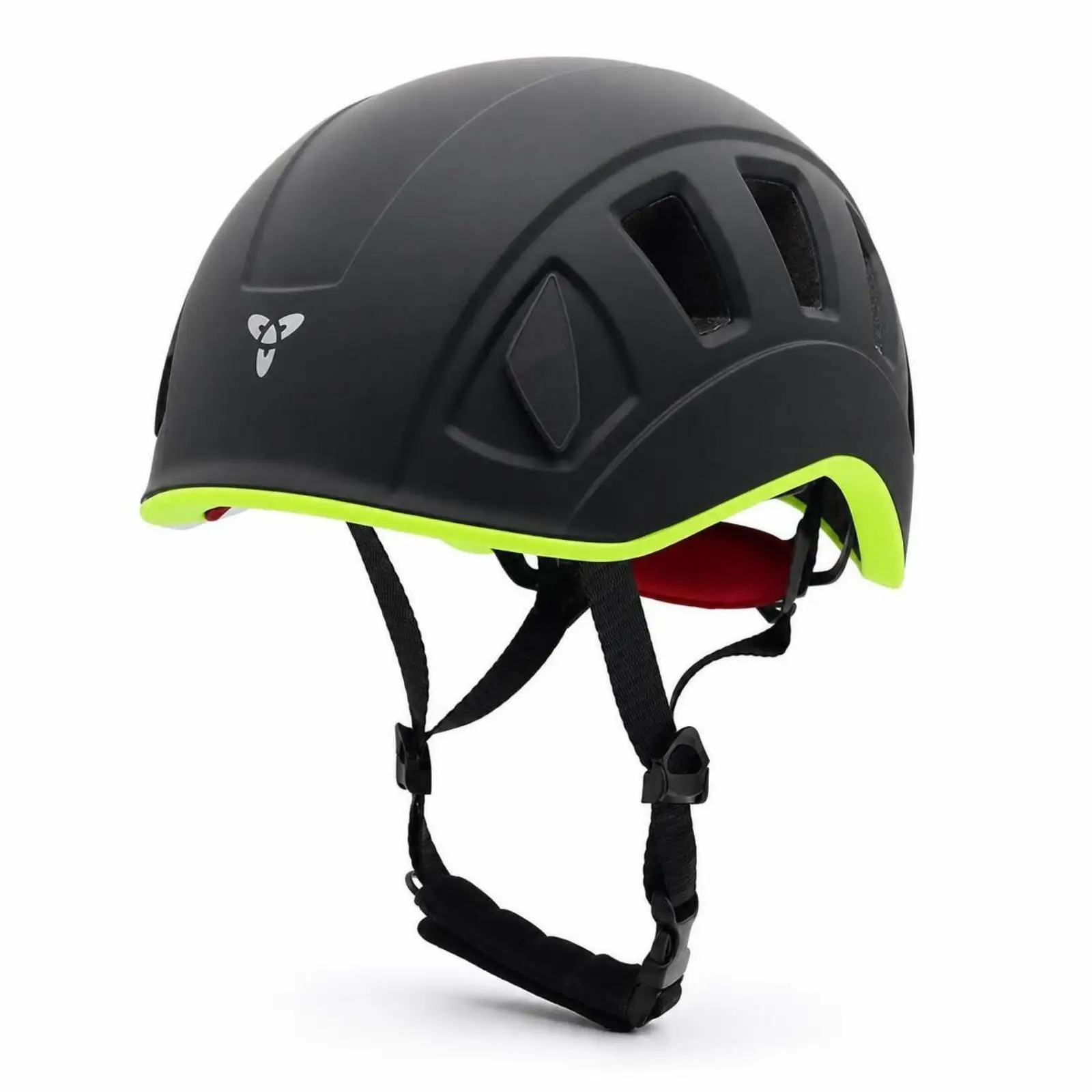 Protective Climbing Helmet with Chin Strap Sturdy Mountaineering Helmet with