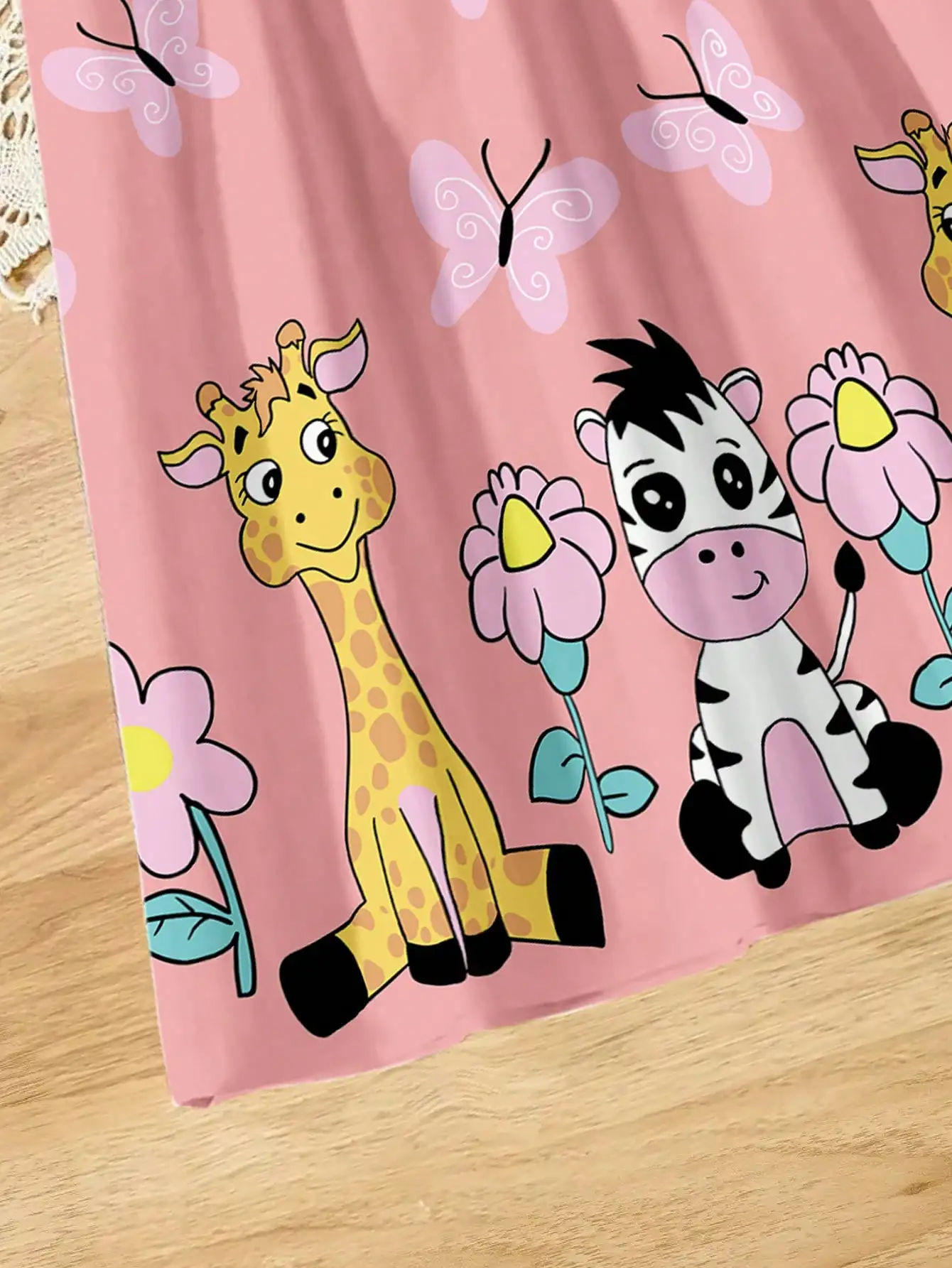 Cartoon-Tiermuster Mädchen-Trägerkleid Bequemes Atmungsaktives Urlaubskleid Damen- und Kinderbekleidung 2026 – Detail 19