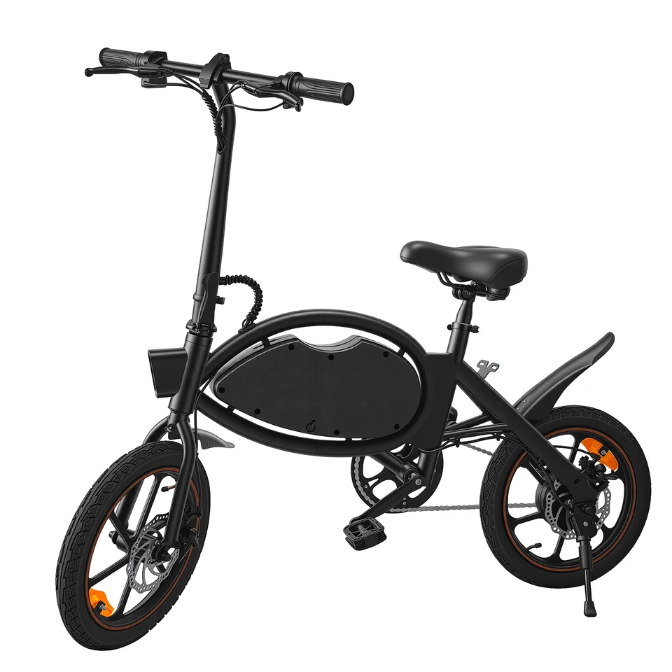 HEZZO T8PRO Foldable Electric Bike for Adults 48V 500W Peak 750W Brushless Motor 16Inch Carbon Steel E-Bike 7.8Ah Lithium Battery Max 25KM/H 30-35KM Range Dual Disc Brake 499Wh 21Miles LED Headlight Commuter Folding E Bicycle image 11
