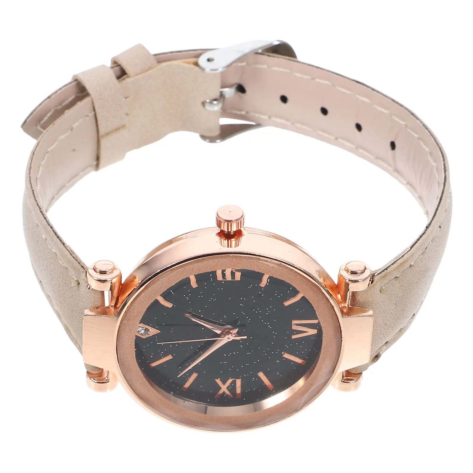 

Night Luminous Quartz Watch Colorful Dial Comfortable Adjustable Women Gathering Daily Use Women Supply
