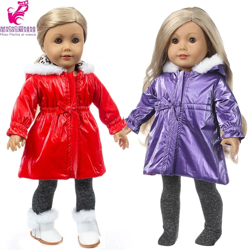 Clothes for Baby Doll Coat 18 Inch American Og Girl Doll Clothes Jacket Legging Toys Outfit