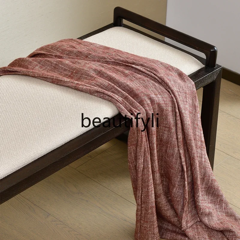 New Chinese solid wood bedside stool simple sofa stool bedside stool modern model room furniture