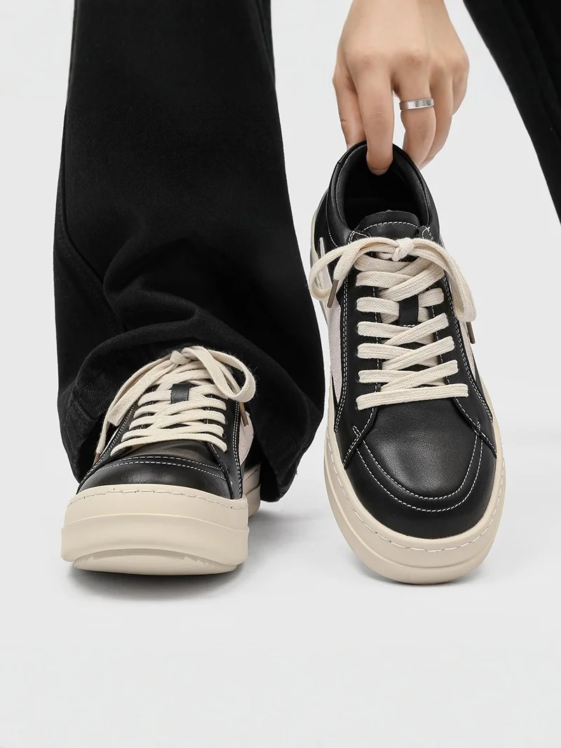 

Casual American Style Shoes Cleanfit Thick Bottom Breathable Board Shoes Men's Versatile Increased Height Leisure Dequn Shoes