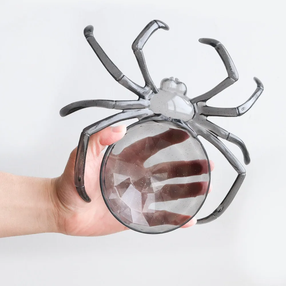 Decoration Spider Shape Halloween Candy Bowl Exquisite Plastic Snack Storage Props Standing Multifunctional Fruit Bowl Festival