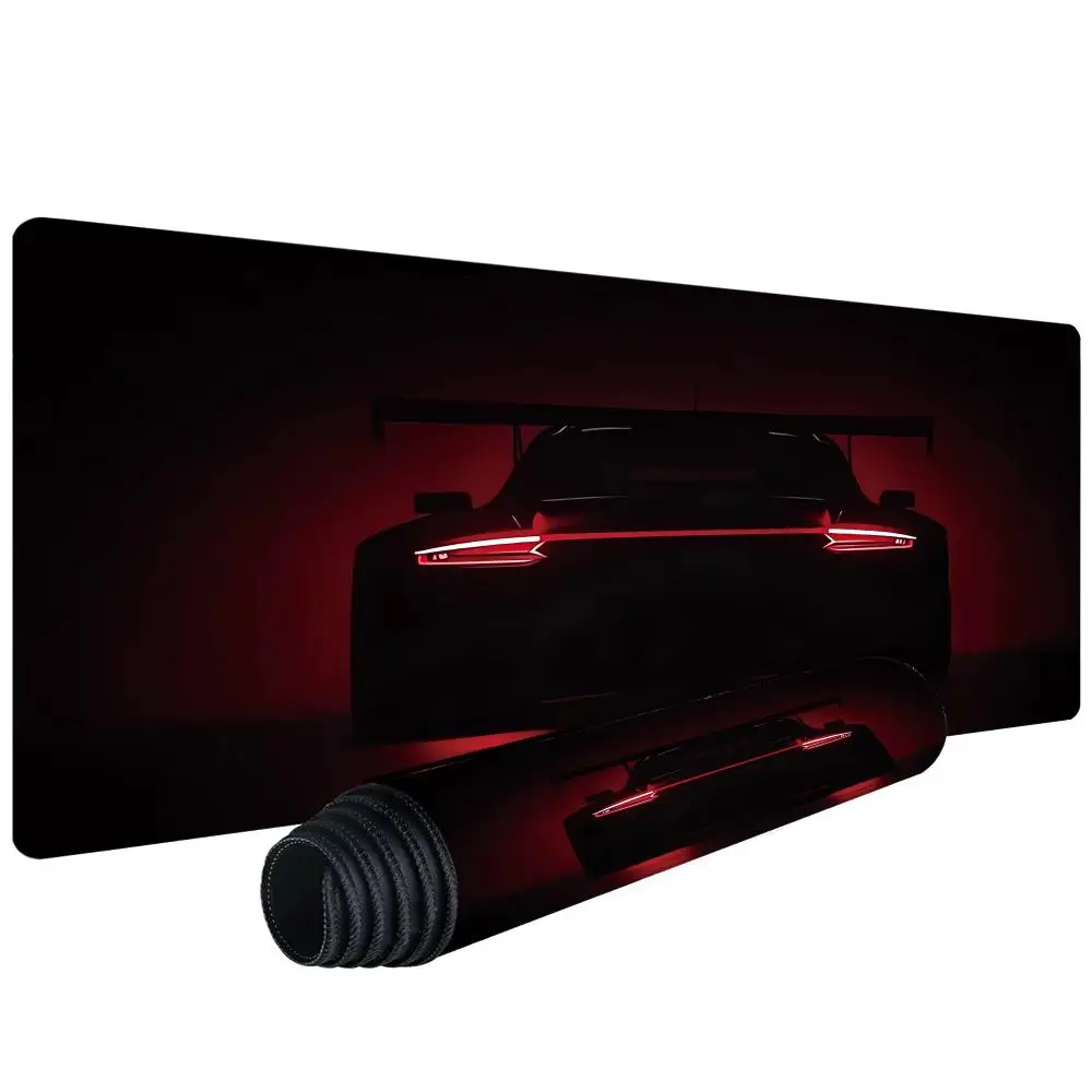 

large Sports car mouse pad desk mat Non-Slip Durable Stitched Edge pc accessories keyboard mousepads gaming pad 900x400mm