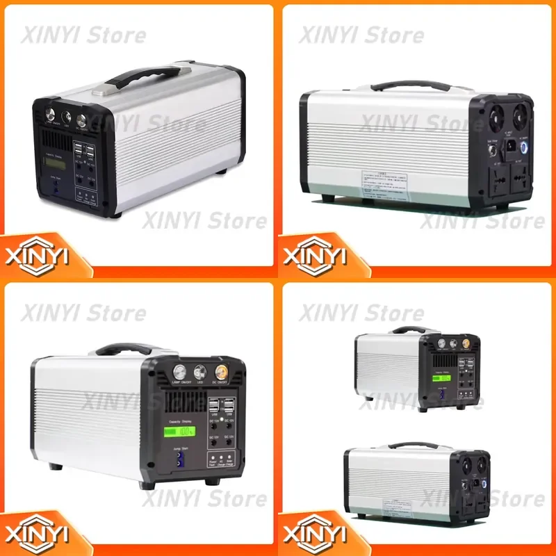 Portable Power Bank Station 12V 55Ah 610.5Wh Lithium-Ion Outdoor Emergency Power Supply 660W Quick Charge LED