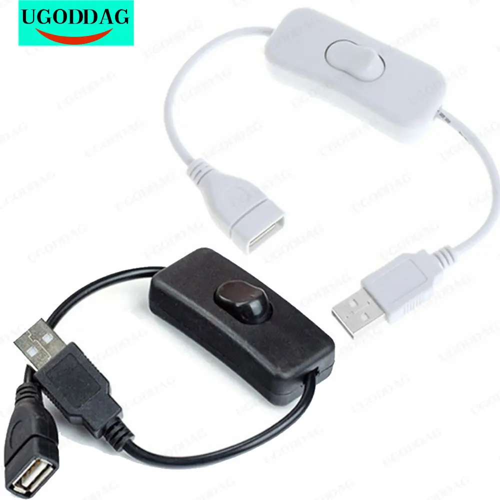 28Cm Usb Kabel Met Schakelaar On/Off Kabel Uitbreiding Toggle Voor Usb Lamp Usb Fan Voeding Lijn duurzaam Hot Koop Adapter