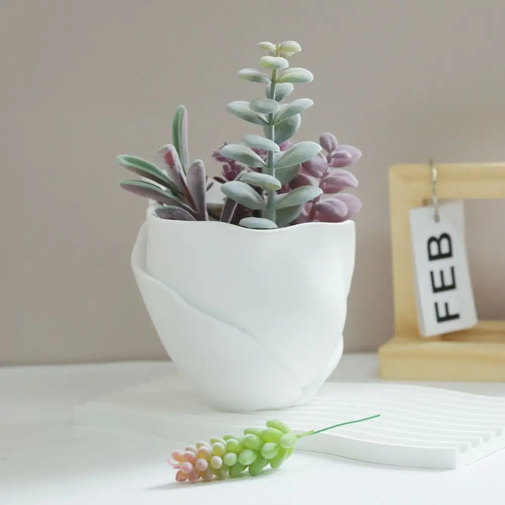 Vaso in resina per volto umano Portafiori idroponico astratto estetico Artigianato Vaso da fiori in stile europeo per la casa