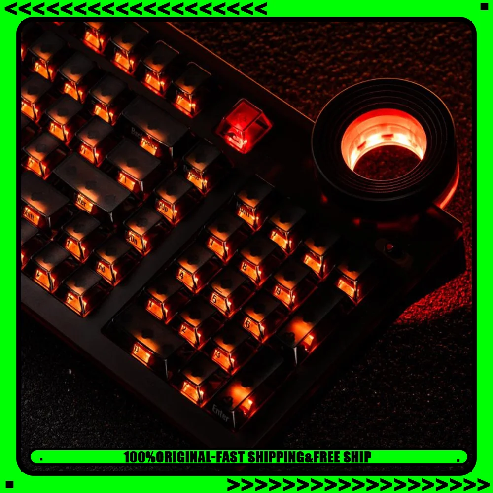 Angry Miao ATM98 Mechanical Keyboard 3mode Wireless DRY STUDIO Design Star Ring Control Knob CNC Aluminum Shell Silent Keyboard