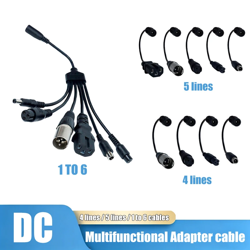 DC 5.5×2.1mm Connector Cable DC to XLR Aviation Xiaomi Connector Power Cable Adapter Car Battery Charger Adapter Cable