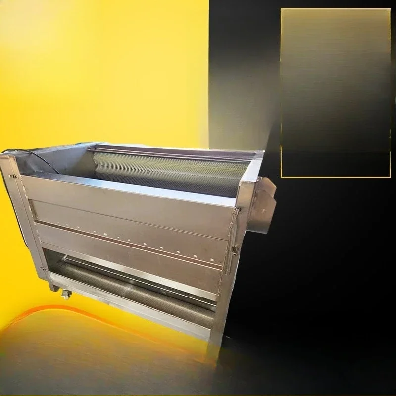 Sweet potato peeling and cleaning machine automatic brush roller ginger washing