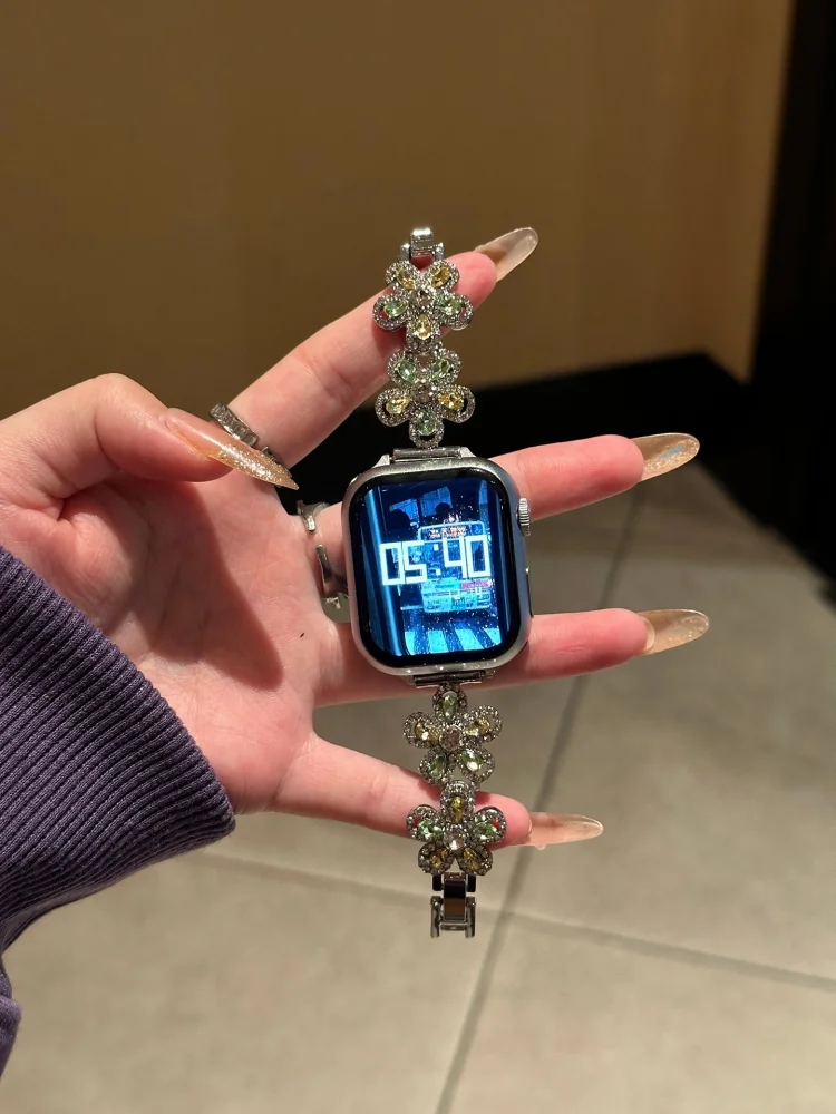 

1 simple and luxurious watch strap compatible with iWatch strap 38mm 40mm 41mm 42mm 44mm 45mm 49mm fashionable handmade strap