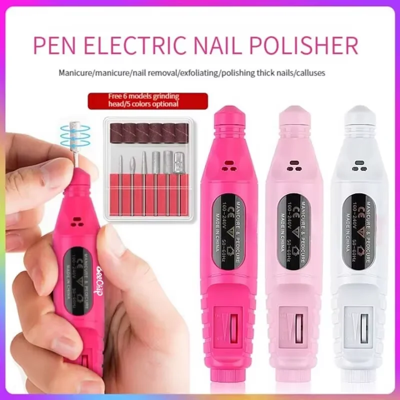 Professional Electric Nail Drill Fast Charging Highly Efficient Heat Dissipation Multi-Functional Nail Drill Tool Home Use