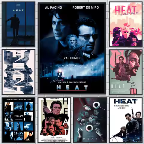 classic movie Heat Poster HD Waterproof Self-Adhesive Wall Art - Versatile Decor for Any Space | Perfect Gift Idea