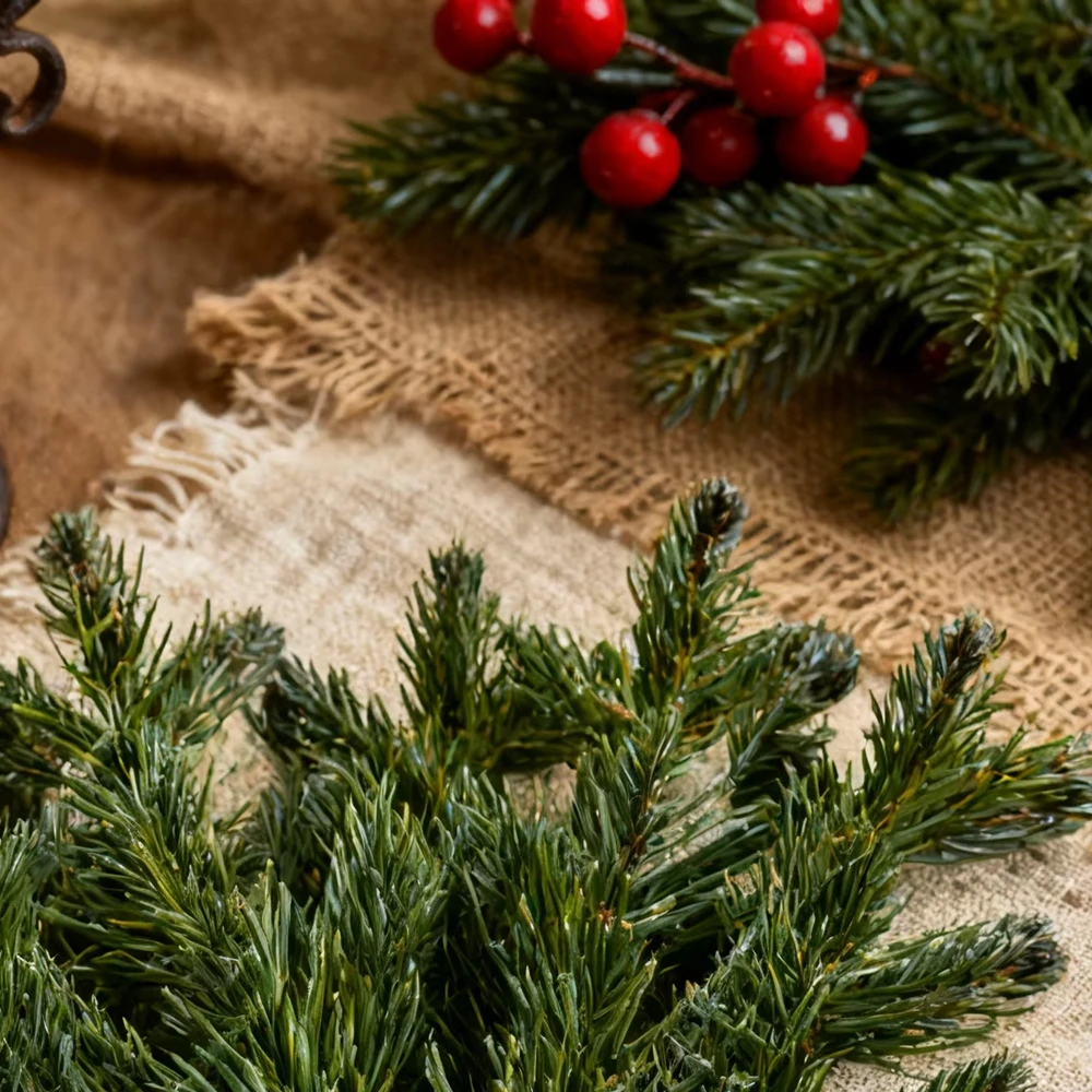 

5Pcs Artificial Plants Pine Christmas Tree Vase Home Room Table Wreath Outdoor Yard Garden Decor AccessoriesWedding DIY Gift Box