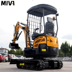 High Quality Small Excavator 1.8 Ton Escavadora Farm Use New Crawler Digger Kubota Engine Mini Excavators Customized