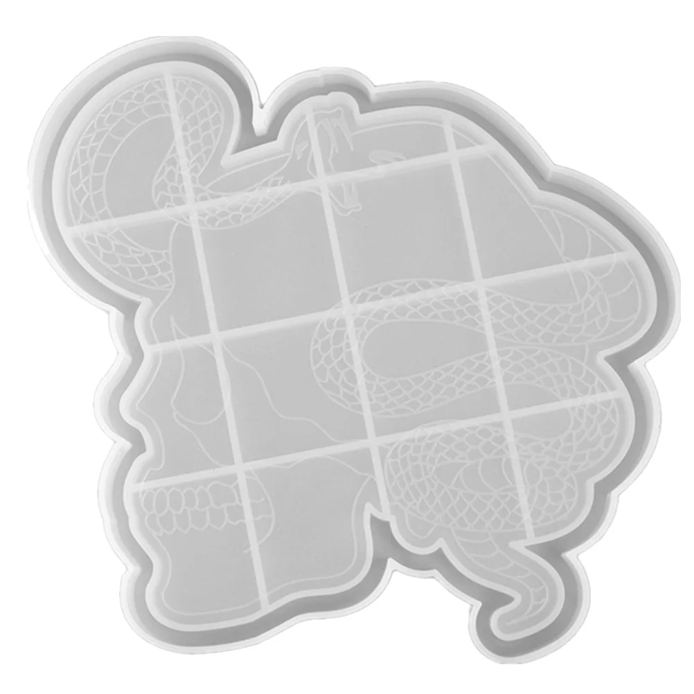 

1Pcs Silicone Mold for DIY Crafts Crystal Epoxy Resin Art Handmade Ornament Mold Creative Plate Making Tool High Transparency