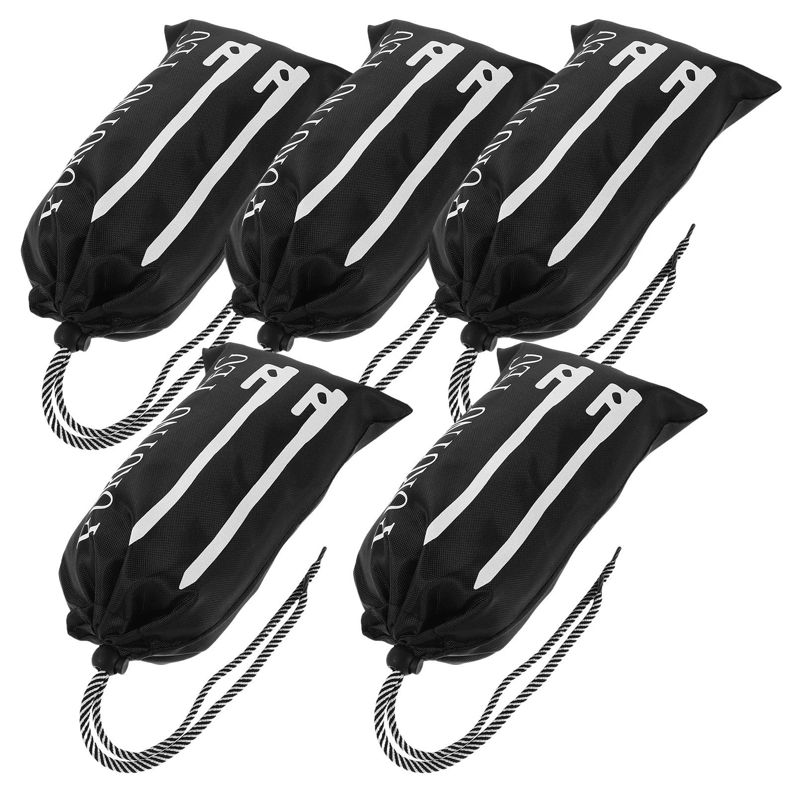 

5 Pcs Tent Ground Peg Storage Bag Outdoor Camping Spike Stakes Sleeve Organizer Hammer Oxford Cloth Nail Pouch