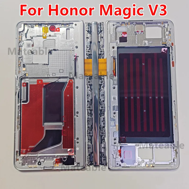 For Honor Magic V3 Front Middle Frame Shaft Plate Housing Board LCD Support Bezel Replace Repair Spare Parts FCP-AN10 FCP-N49