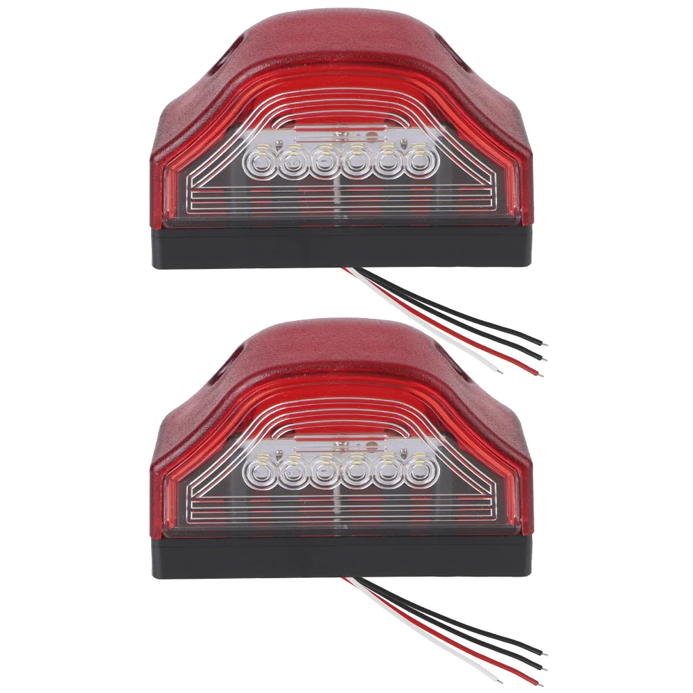 3 LED Car Number Lamps for Lorry Truck Trailer White Light 2Pcs 12V-24V Car Accessories Car License Plate Light Waterproof E9