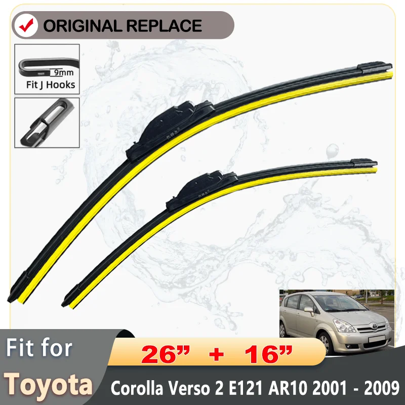 

Щетки стеклоочистителя передние для Toyota Corolla Verso 2 E121, AR10 2001-2009, 26 + 16 дюймов