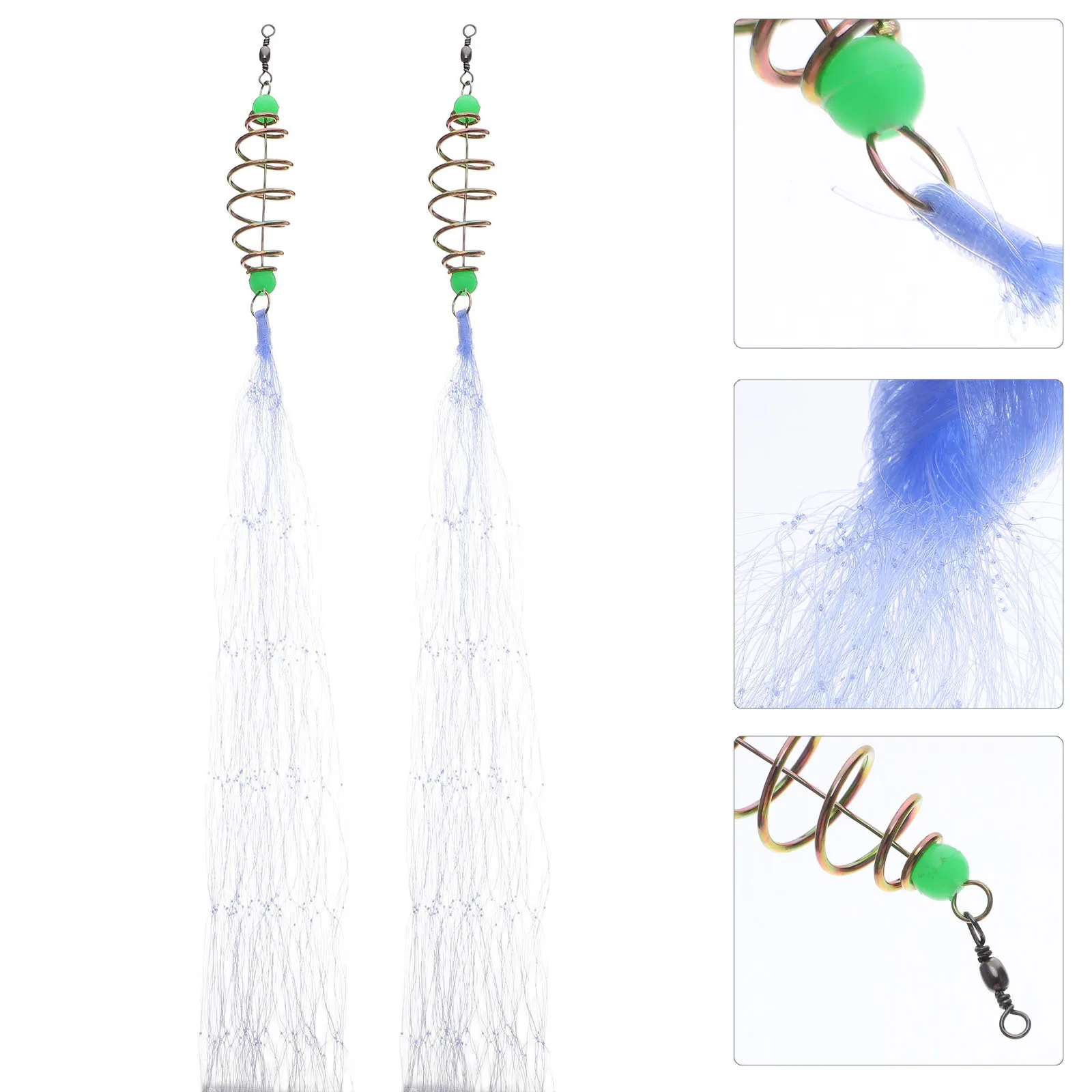 

4Pcs Portable Fishing Traps Easy to Use Durable Nylon Fishing Meshes Professional Fish Trap Fish Trap Angling Accessory