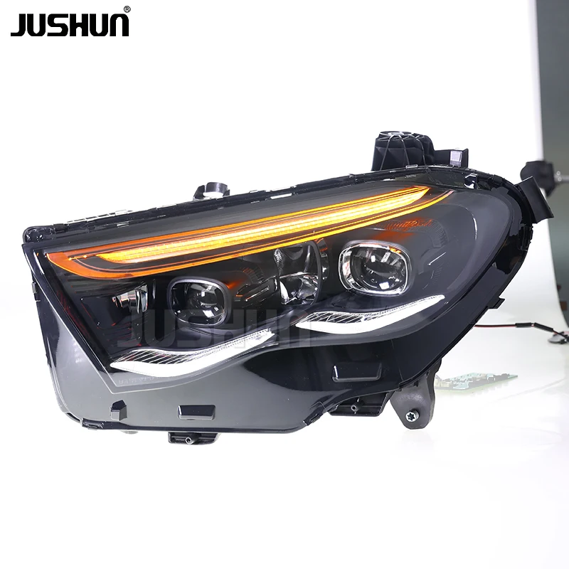 JUSHUN LED المصباح لمرسيدس بنز E-Class W214 2024-2025 الجبهة ضوء المصباح رئيس ضوء ترقية التوصيل والتشغيل #5