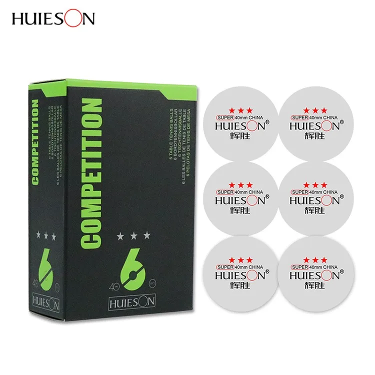 Huieson Samsung Celluloid 40mm Old Material Table Tennis Balls, 6-piece boxed Samsung Balls