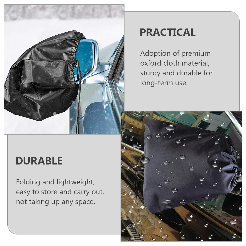 

1Pair Rearview Mirror Protective Cover Oxford Cloth Waterproof Dustproof Frostproof Shield Snowproof Car Rearview Mirror