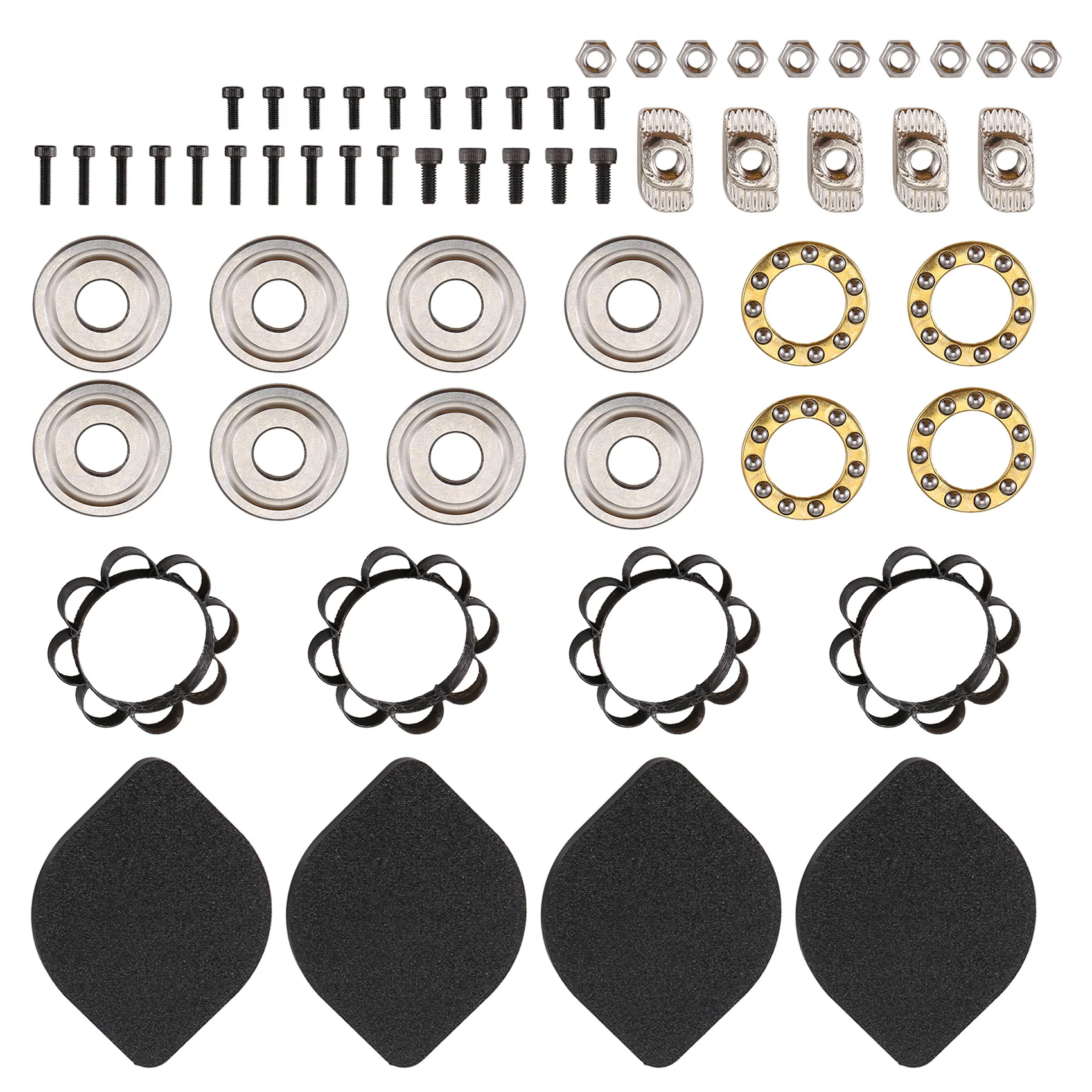 #056D For Voron 2.4 Bambu Omnidirectional Self-Aligning Anti-Vibration Foot (Metal+TPU 95A)