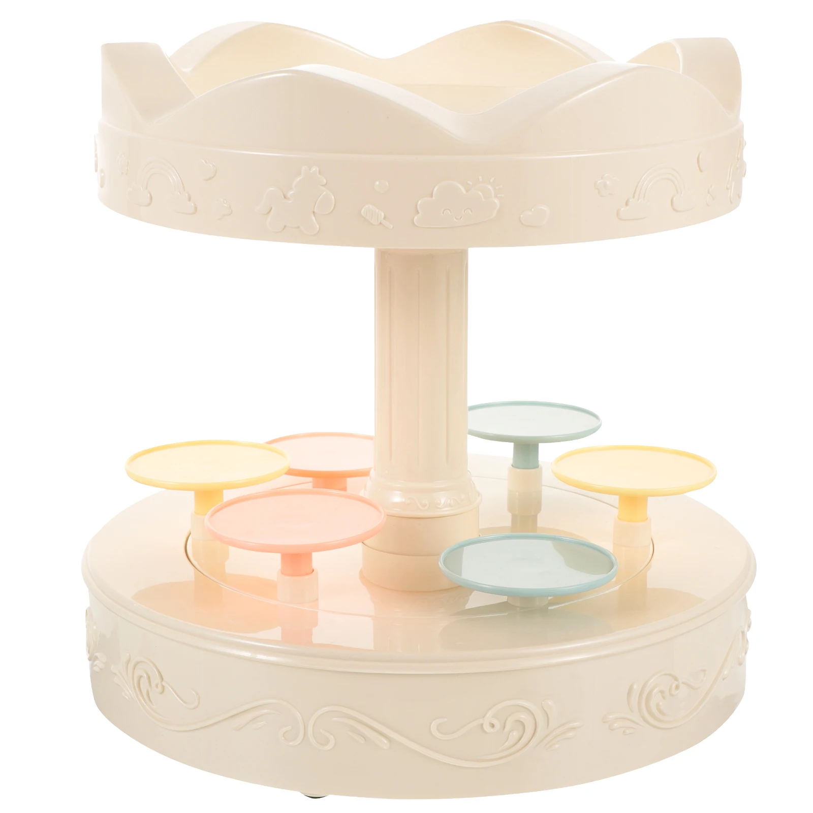 

1pc Automatic Rotating Sushi Display Stand Turntable for Dessert Cupcake Banquet Wedding Decor High-Grade Kitchen