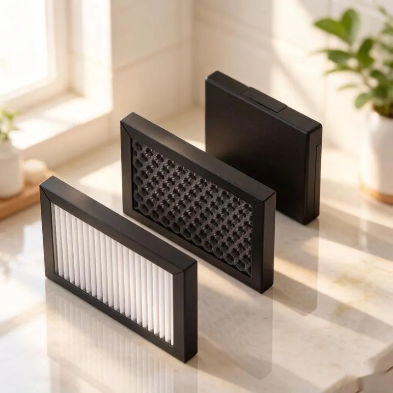 

3pcs Stage Filter Set Pre-Filter + Main Carbon Filter + HEPA Filter for ZJ-802S/SK-102 Smoke Absorber Purifier Fume Replacement