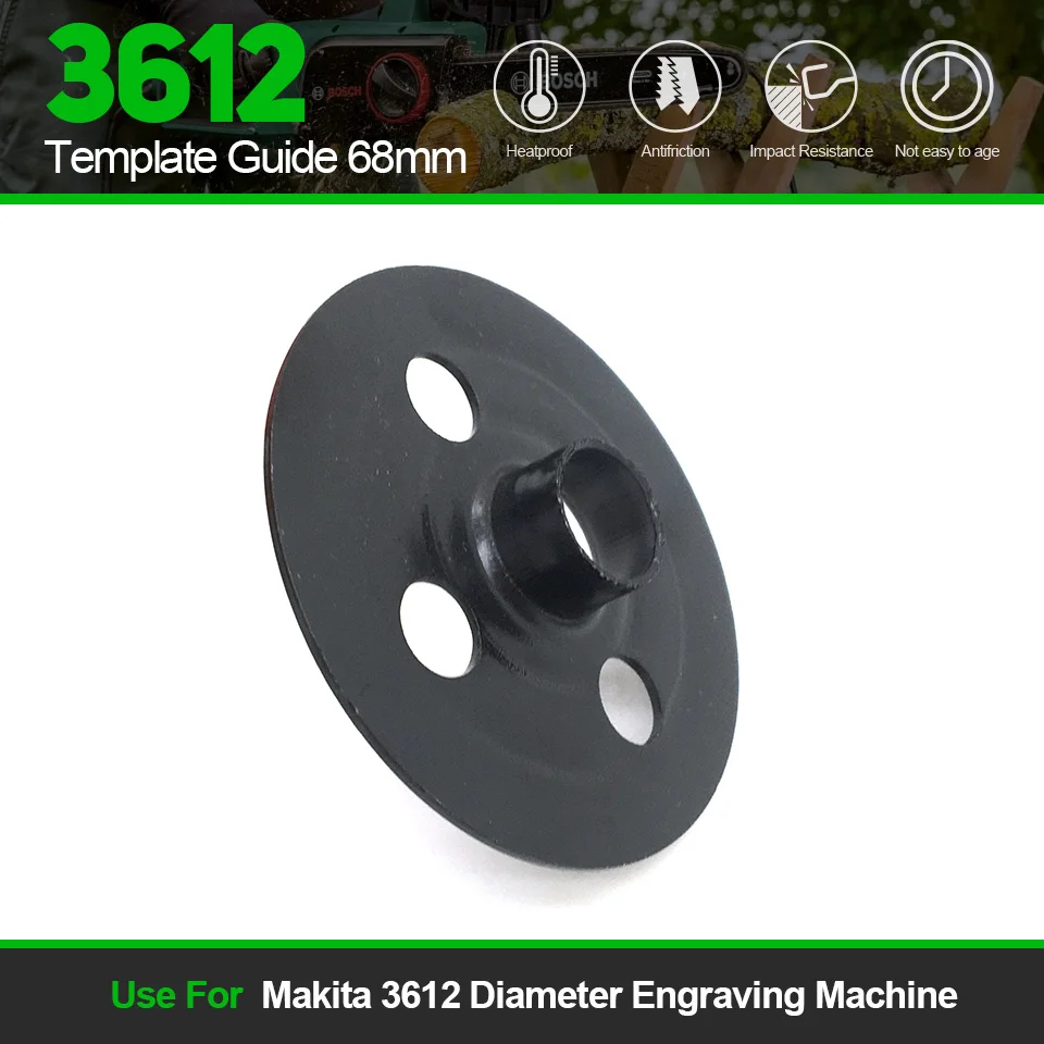 

Replace Template Guide 68mm For Makita 3612 Diameter Engraving Machine Metal Guide Adapter Fast Shipping 1Pc